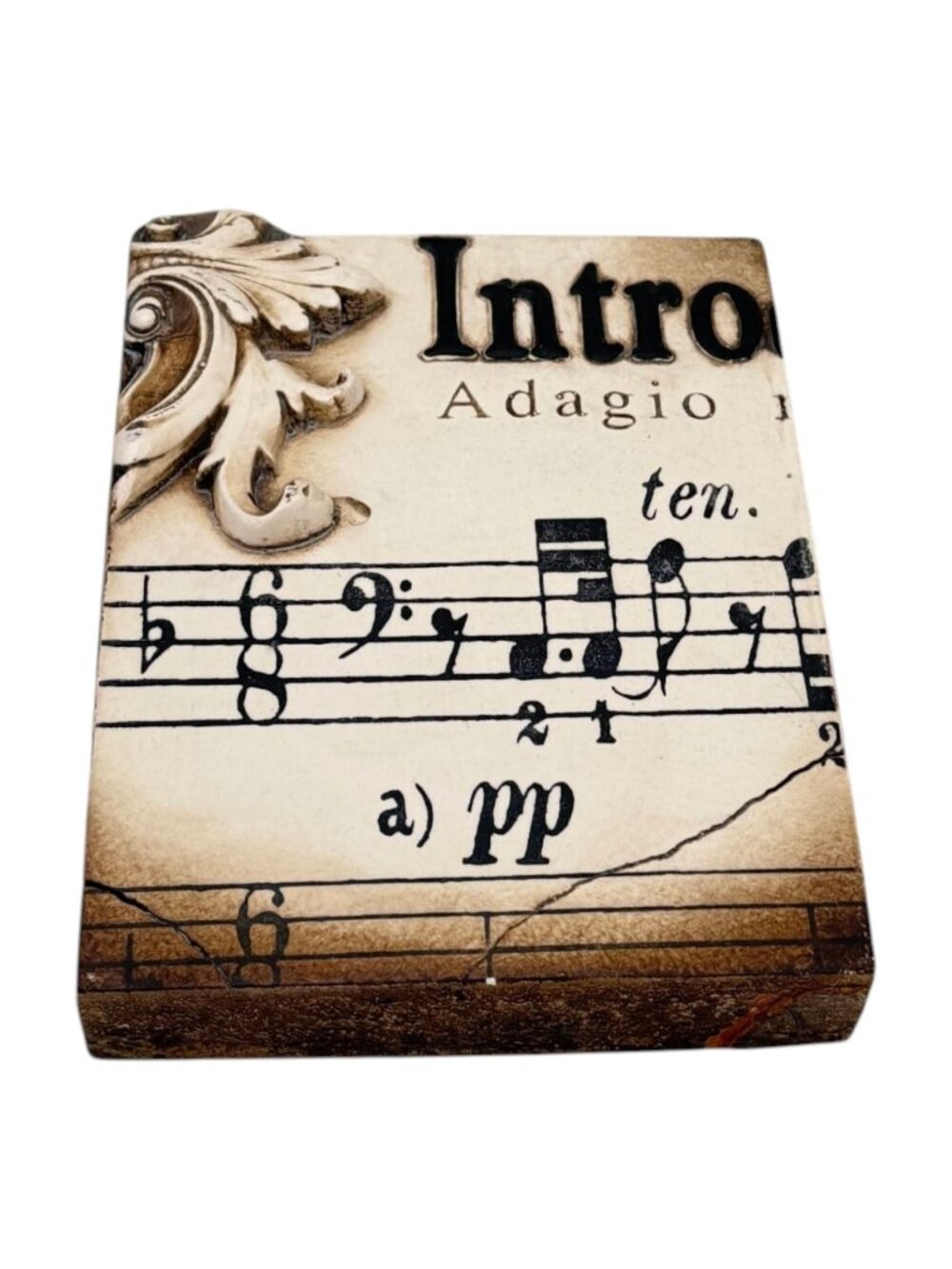 ​Sid Dickens T-83 Adagio Memory Block Tile Retired 2005 Cream Canada Music Art